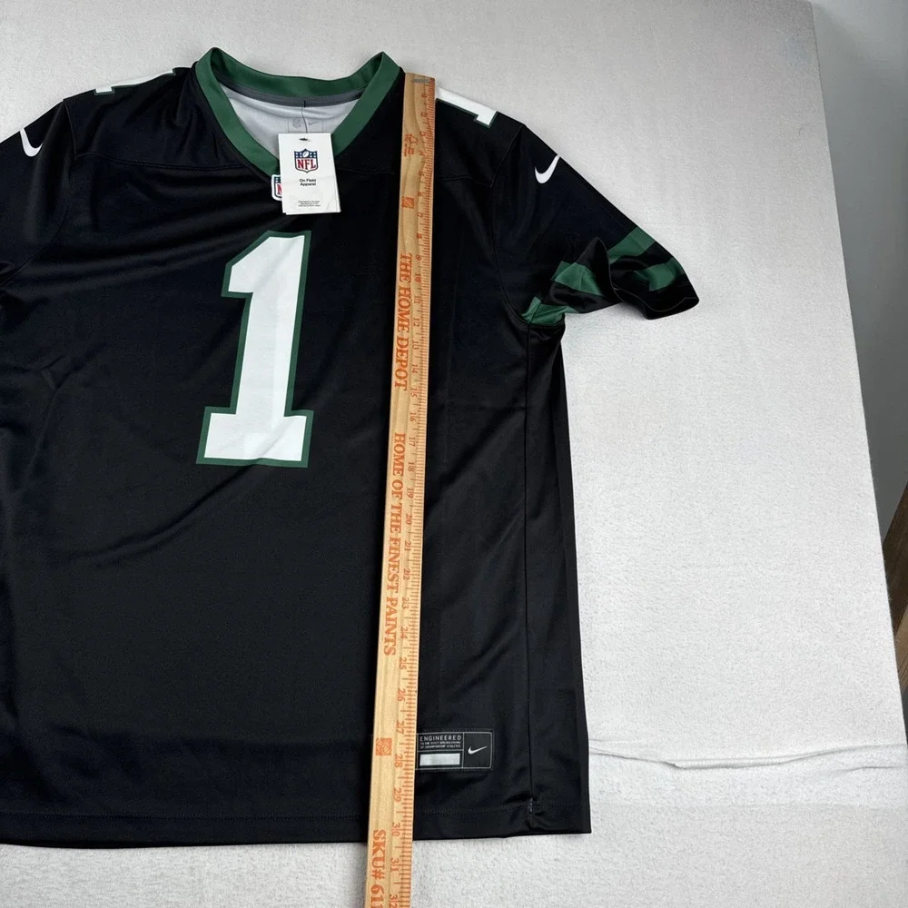 New! Sauce Gardner New York Jets Mens L Black NFL Jersey football tailgate